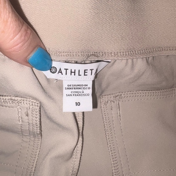 Athleta Endless High Rise Cargo Pants Abalone size 10 Sporty Casual Outdoor - Picture 4 of 5